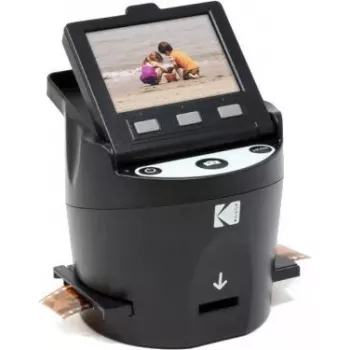 Digitalizador de diapositivos Kodak Scanza RODFS35EU resolução 14 MP para filme de 35mm, 110, 126, Super-8 e 8mm