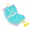 Mala Trunki Una o unicórnio 4 rodas 18 L rosa turquesa amarelo