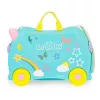 Mala Trunki Una o unicórnio 4 rodas 18 L rosa turquesa amarelo