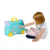 Mala Trunki Una o unicórnio 4 rodas 18 L rosa turquesa amarelo