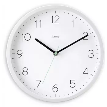 Relógio de parede HAMA Menorca, analógico, Ø 25 cm, branco