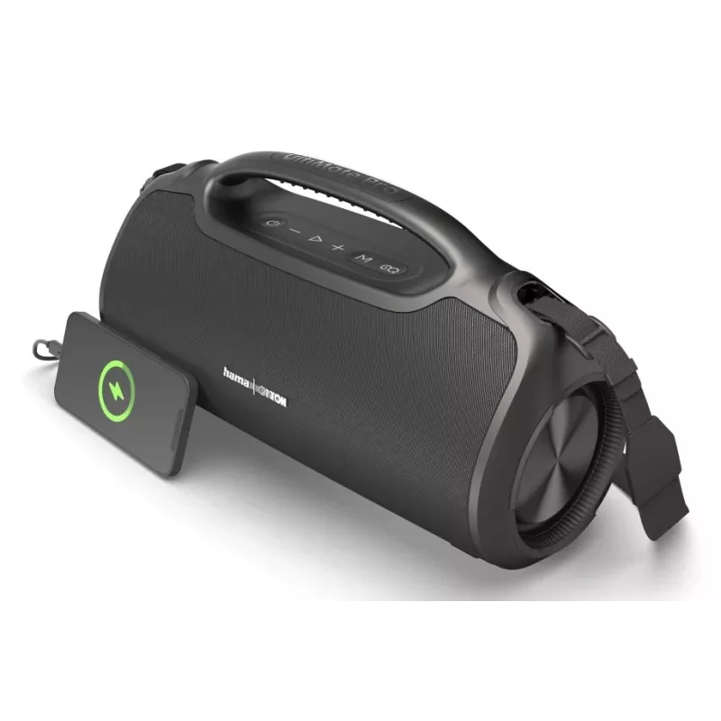 Altifalante de festa HAMA UltiMate Pro 120 W, sem fios Bluetooth, à prova de água, bateria incorporada, carregamento USB-C