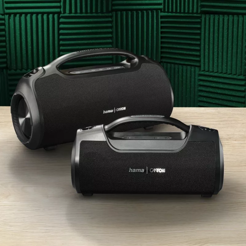 Altifalante de festa HAMA UltiMate Pro 120 W, sem fios Bluetooth, à prova de água, bateria incorporada, carregamento USB-C