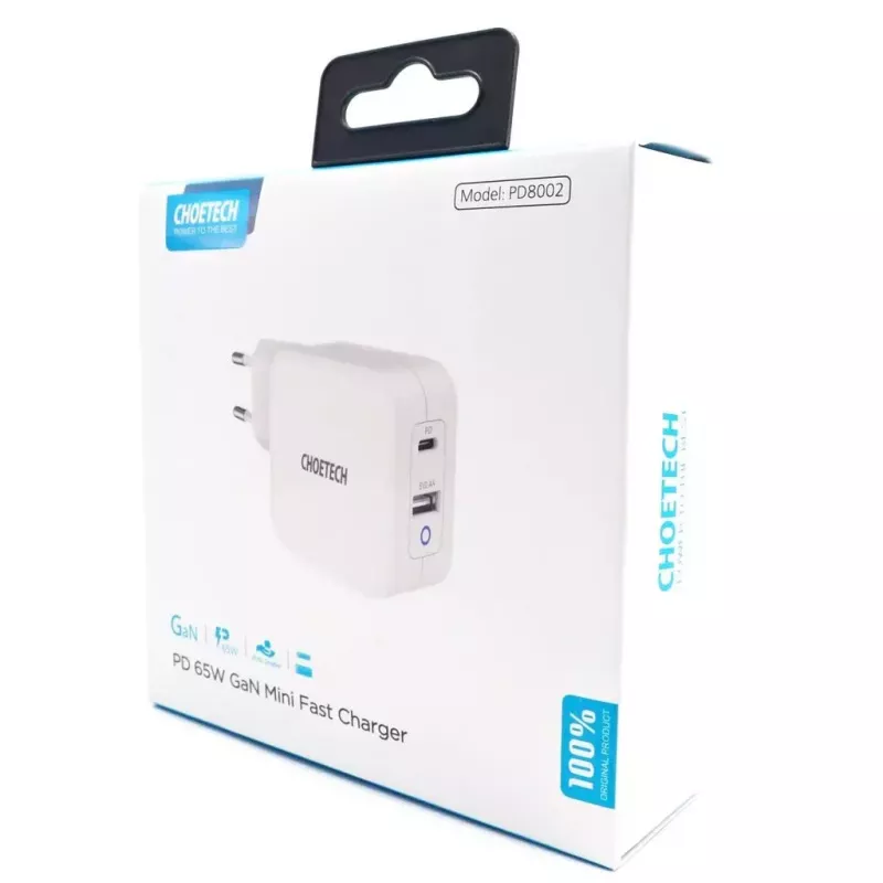 Carregador de interior Choetech PD8002 universal branco