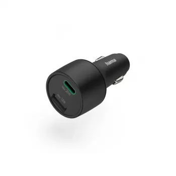 Carregador móvel Hama 00201690 smartphone preto isqueiro carregamento rápido automóvel