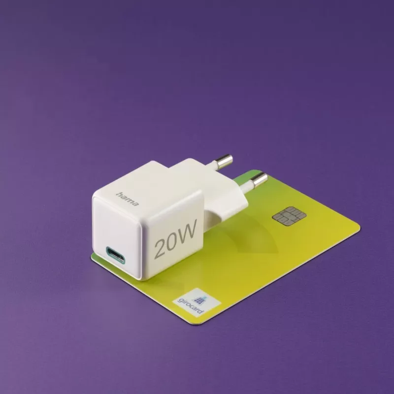 Carregador de interior Hama 00201980 carregamento rápido branco USB Type-C