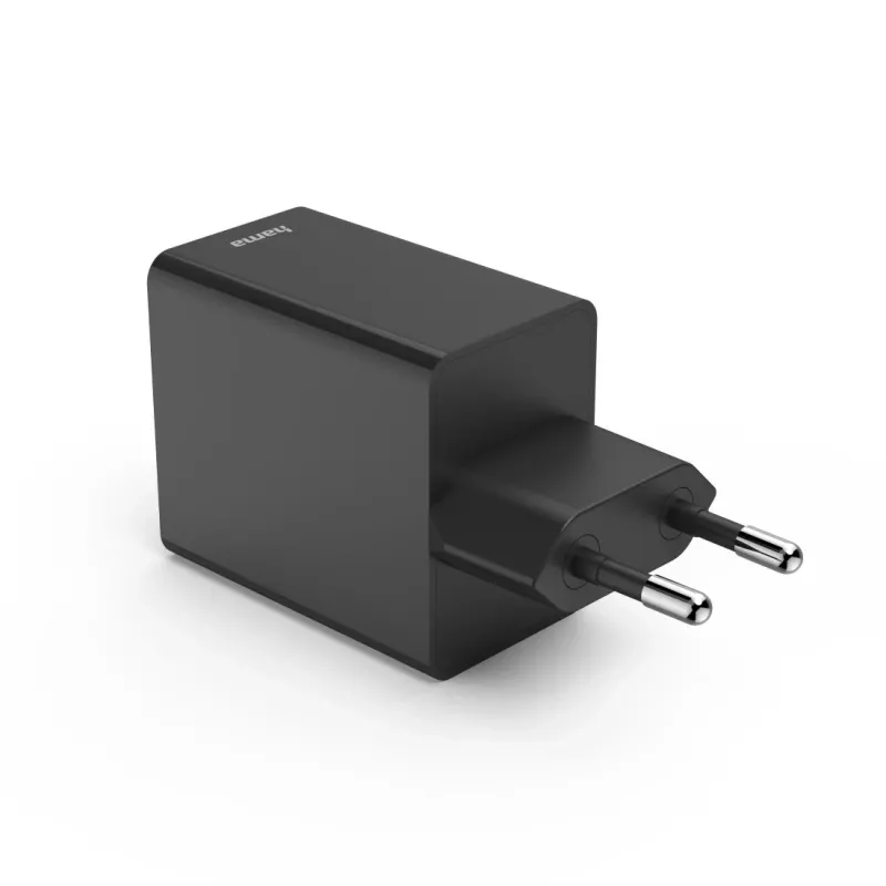 Carregador móvel Hama 00201990 headset, powerbank, smartphone, tablet preto AC carregamento rápido interior