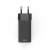 Carregador móvel Hama 00201990 headset, powerbank, smartphone, tablet preto AC carregamento rápido interior