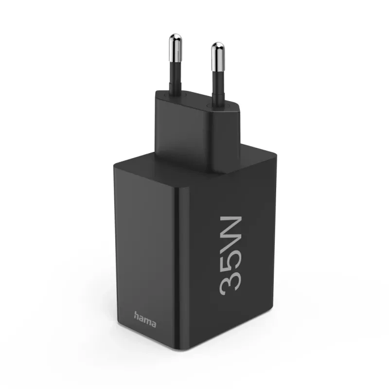 Carregador móvel Hama 00201990 headset, powerbank, smartphone, tablet preto AC carregamento rápido interior