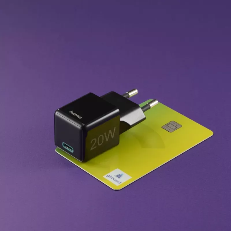Hama 00201984 Carregador para dispositivos móveis smartphone preto carregamento rápido AC interior