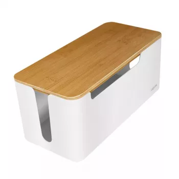 Tampa para extensão elétrica LogiLink KAB0075 tampa de bambu branco