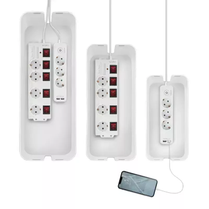 Caixa para cabos LogiLink KAB0078 universal branco 3 unidades