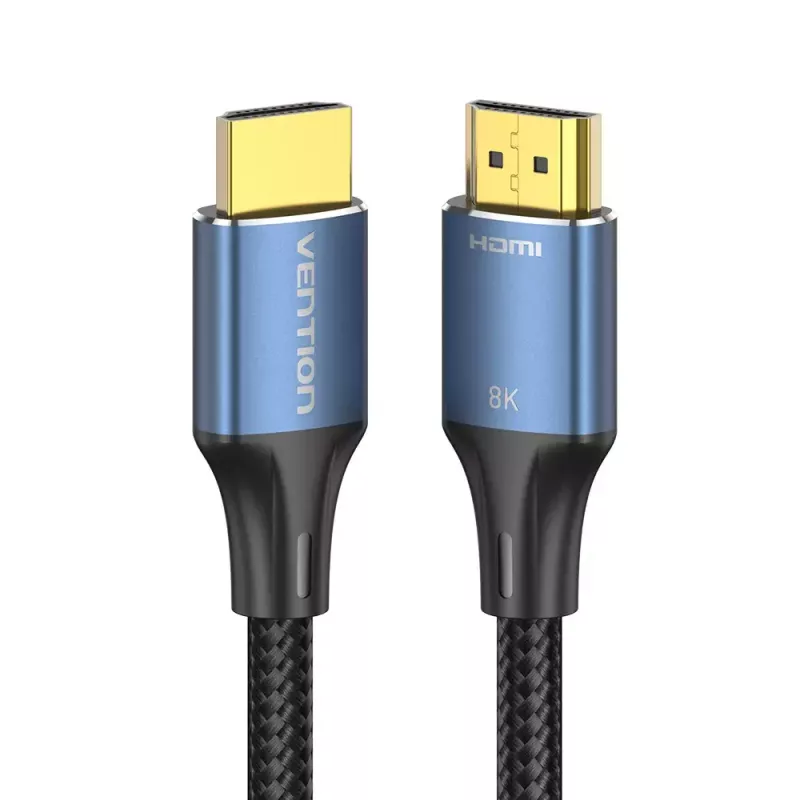 Vention Cabo HDMI 2.1 entrançado de algodão, 8K 60Hz/4K 120Hz, M/M, 3 m, azul