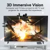 Vention Cabo HDMI 2.1 entrançado de algodão, 8K 60Hz/4K 120Hz, M/M, 3 m, azul