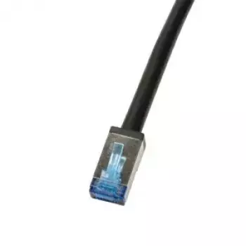 Cabo de rede LogiLink CQ7103S RJ-45 Cat6a 15 m preto