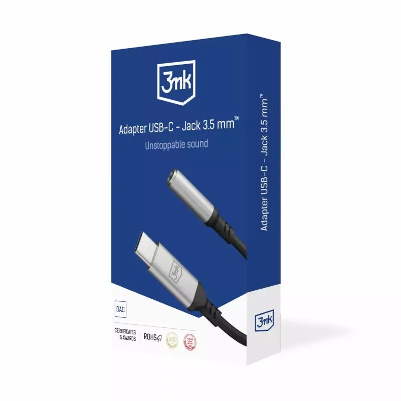 Cabo USB 3MK 3,5 mm jack 3,5 mm 1 unid. USB-C para jack 3,5 mm