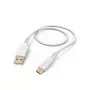 Cabo USB flexível Hama USB 2.0 1,5 m USB-A USB-C branco