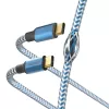 Cabo USB refletor Hama USB 2.0 1,5 m USB-C azul
