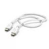 Cabo de carregamento Hama, USB-C - USB-C, 1,5 m, branco