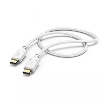 Cabo de carregamento Hama, USB-C - USB-C, 1,5 m, branco