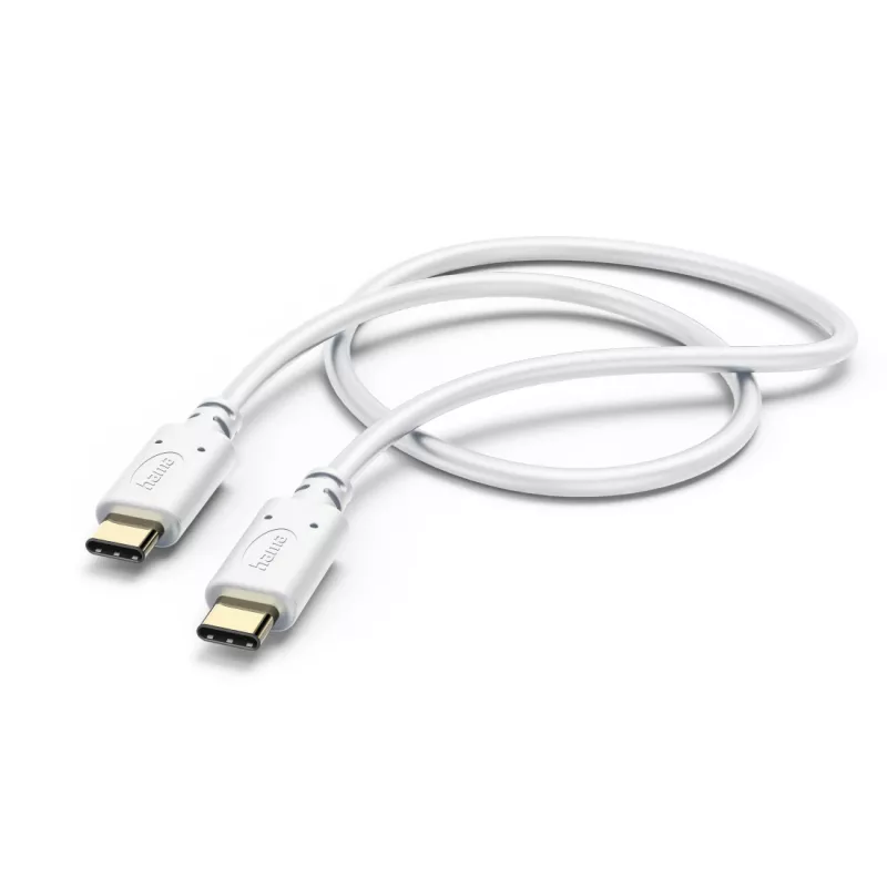 Cabo de carregamento Hama, USB-C - USB-C, 1,5 m, branco