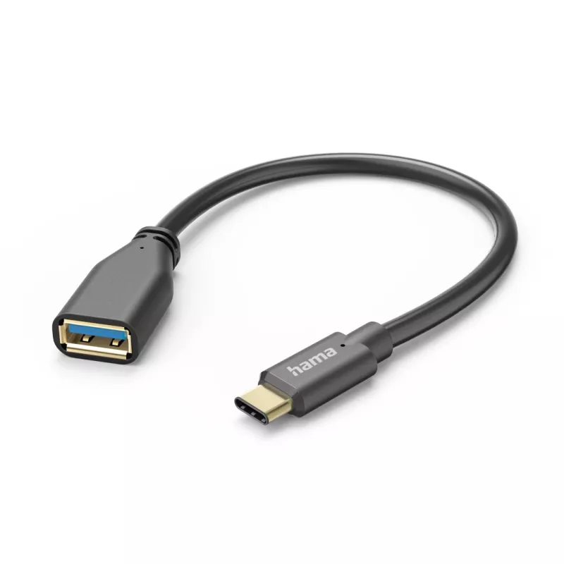 Cabo USB Hama 00201605 USB 3.2 Gen 1 (3.1 Gen 1) 0,15 m USB-C USB-A preto