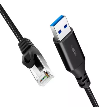 Cabo de rede LogiLink CU0402 RJ-45 Cat6 2 m preto