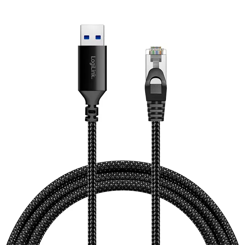 Cabo de rede LogiLink CU0407 RJ-45 Cat6 15 m preto