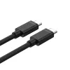 Cabo USB-C para USB-C Unitek Y-C477BK01-2M, USB 3.2 Gen 1, 2 m, 5 Gbit/s, PD 60 W, preto