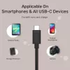 Cabo USB-C para USB-C Unitek Y-C477BK01-2M, USB 3.2 Gen 1, 2 m, 5 Gbit/s, PD 60 W, preto