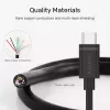 Cabo USB-C para USB-C Unitek Y-C477BK01-2M, USB 3.2 Gen 1, 2 m, 5 Gbit/s, PD 60 W, preto