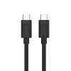 Cabo USB-C para USB-C Unitek Y-C477BK01-2M, USB 3.2 Gen 1, 2 m, 5 Gbit/s, PD 60 W, preto