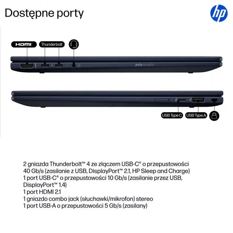 Portátil HP EliteBook X Flip G1i 14 7 32GB 512GB Win11Pro