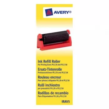 Rolo de tinta para impressora Avery IRAV5 Inkjet preto 161 mm de largura