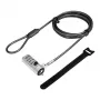 Cabo de segurança LogiLink NBS010 Preto Prateado