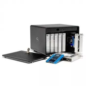 Conjunto de discos OWC ThunderBay 8 Desktop Preto 8 unidades HDD SSD