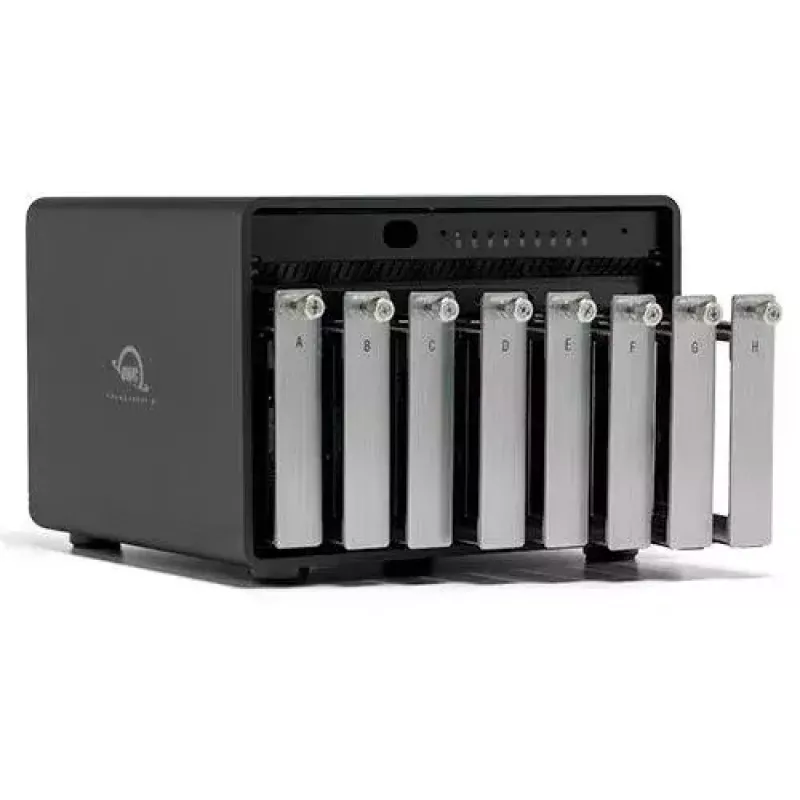 Conjunto de discos OWC ThunderBay 8 Desktop Preto 8 unidades HDD SSD