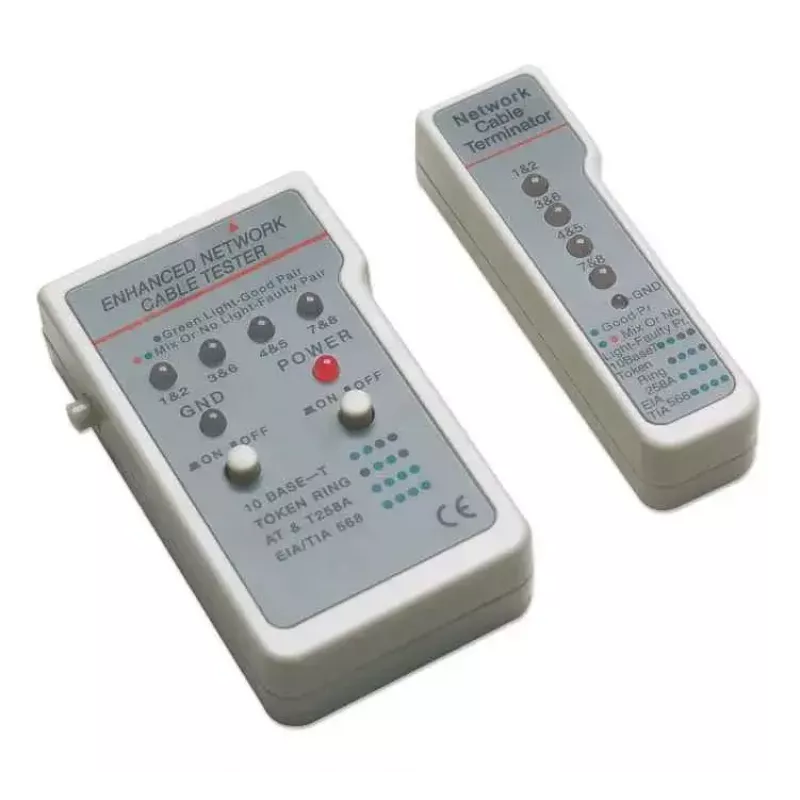 Testador de cabos multifunções Intellinet, RJ-45 e RJ-11, UTP/STP/FTP, blindado e não blindado
