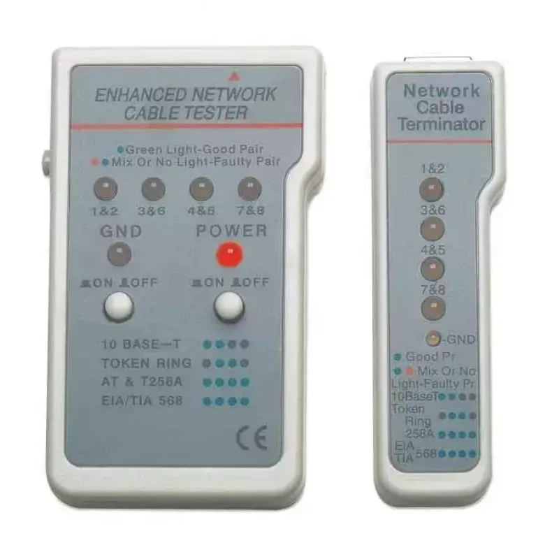 Testador de cabos multifunções Intellinet, RJ-45 e RJ-11, UTP/STP/FTP, blindado e não blindado