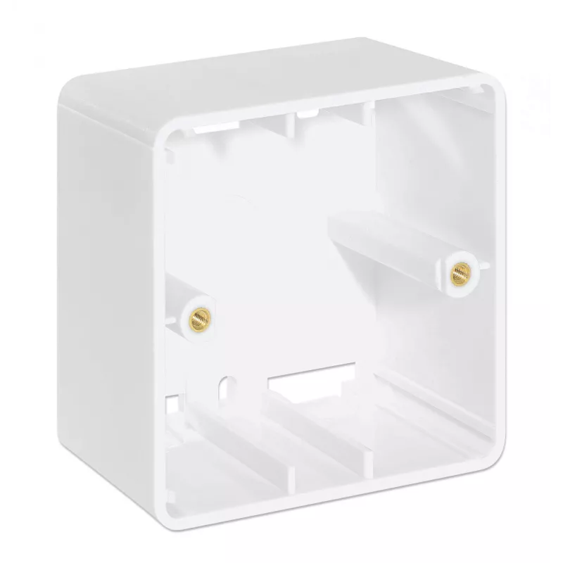 Caixa de superfície Intellinet 771900 771917 80x80x45mm Branco sinal RAL9003