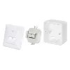 Caixa de superfície Intellinet 771900 771917 80x80x45mm Branco sinal RAL9003