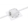 Tomada de parede RJ45 blindada Intellinet 2 portas Cat6 10G, montagem encastrada com moldura, STP, Branco sinal RAL9003
