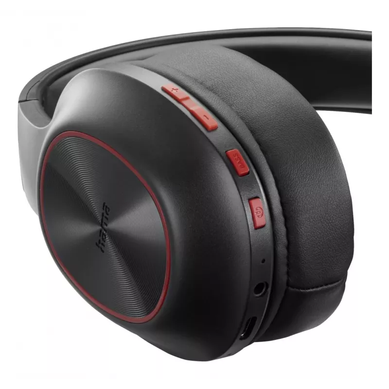 Hama Spirit Calypso III Headset Sem fios Arco de cabeça Chamadas/Música Bluetooth Preto, Vermelho