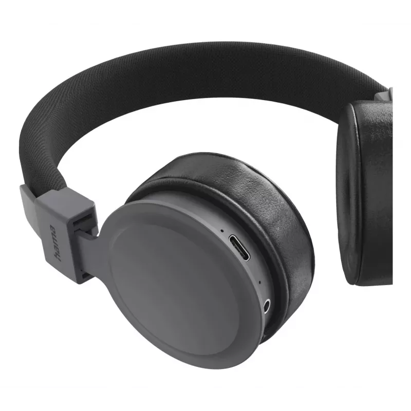 Hama Freedom Lit III Headset Sem fios Arco de cabeça Chamadas/Música USB Type-C Bluetooth Preto