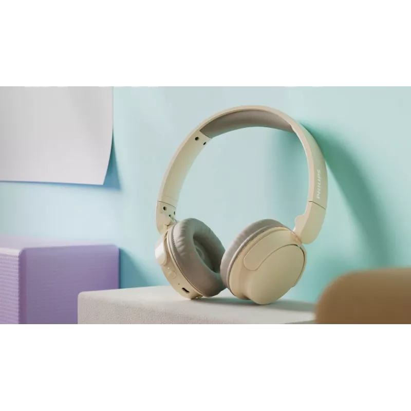 Philips TAH3209BG/00 Auscultadores/Headset Sem fios Arco de cabeça Chamadas/Música Bluetooth Bege