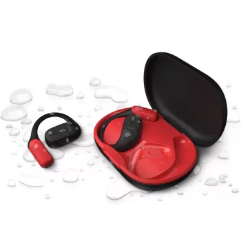 Philips Série 6000 TAA6709BK/00 Auscultadores/Headset True Wireless Stereo (TWS) Gancho de orelha Desporto Bluetooth Preto, Vermelho