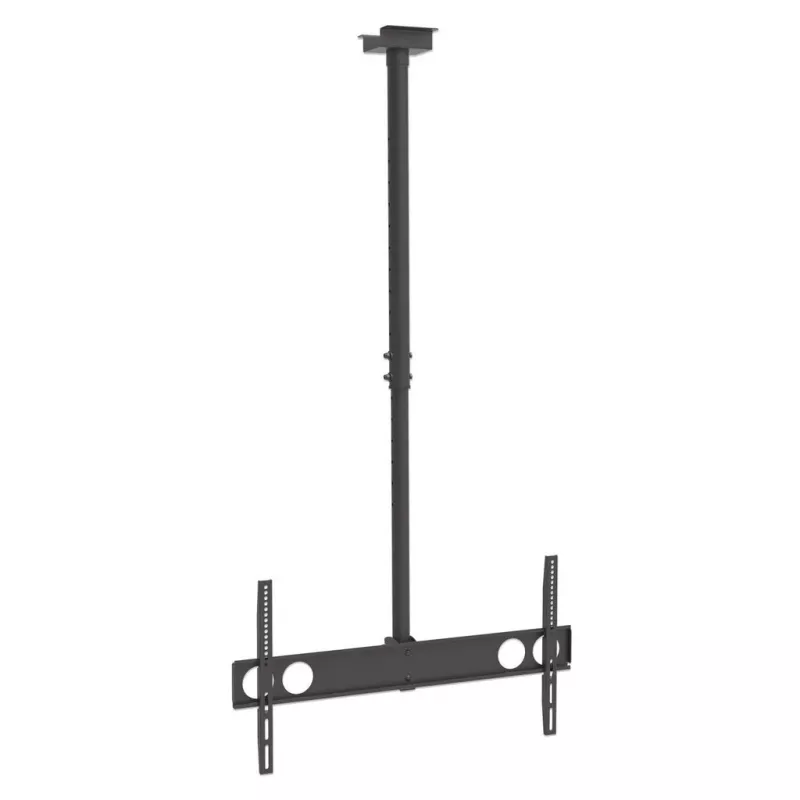 Suporte de teto Manhattan para televisores e monitores, para ecrãs: 37 a 75 polegadas, altura ajustável: 105-156 cm, compatibilidade VESA: todas entre 200x200 e 800x400 mm - verifique as dimensões dos quatro orifícios de fixação na parte traseira do ecrã para garantir que encaixa, máx. 50 kg, LFD, suporte
