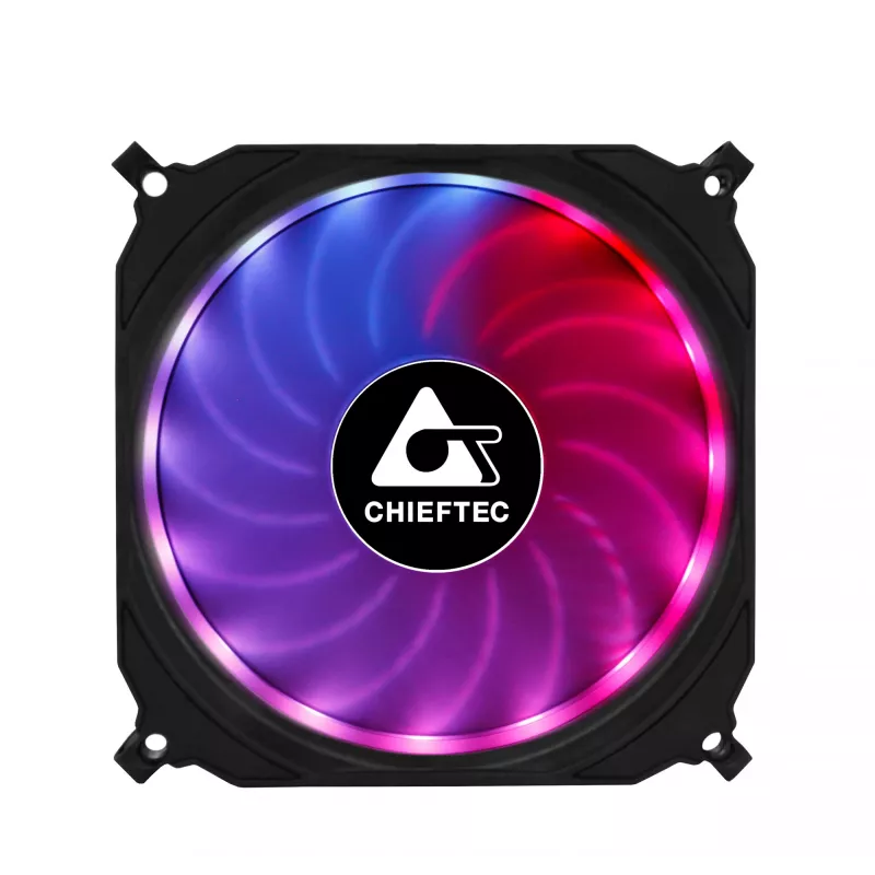 Sistema de arrefecimento para computador Chieftec CF-3012-RGB ventoinha para caixa de computador 12 cm preta