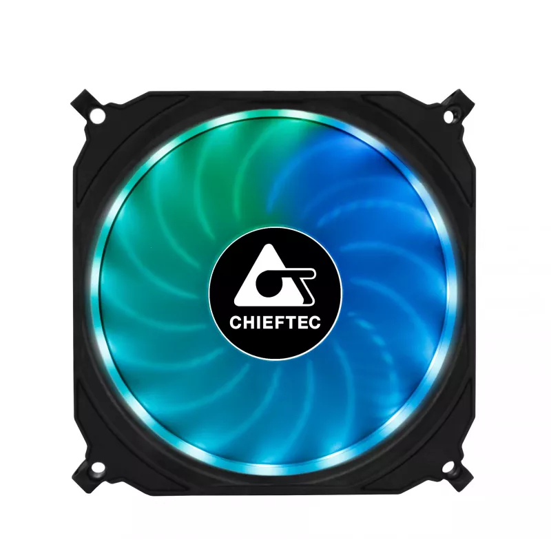 Sistema de arrefecimento para computador Chieftec CF-3012-RGB ventoinha para caixa de computador 12 cm preta