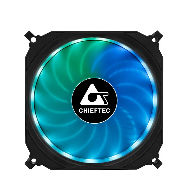Sistema de arrefecimento para computador Chieftec CF-1225RGB ventoinha para caixa de computador 12 cm preta
